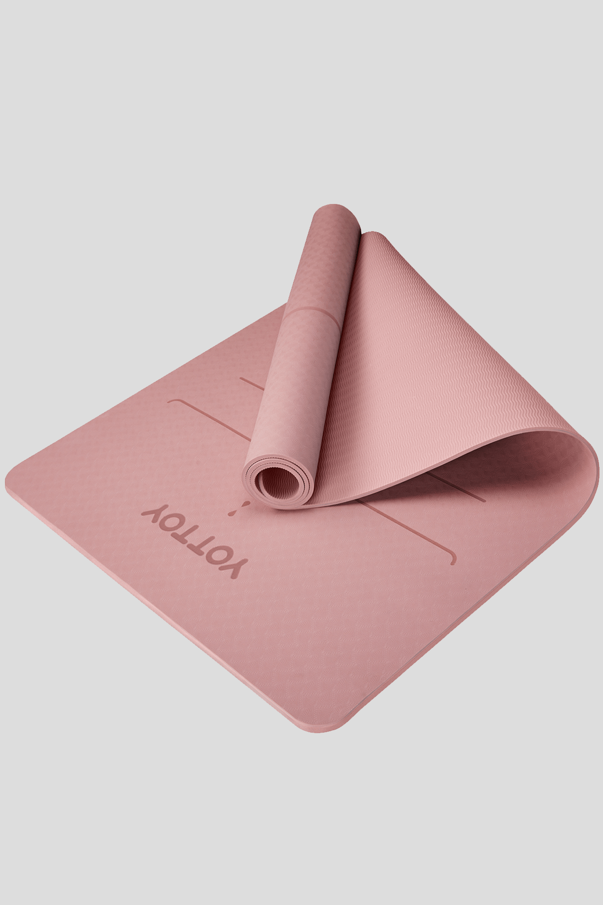 Alignment Line Yoga Mat | L185×W80/90 - YOTTOY